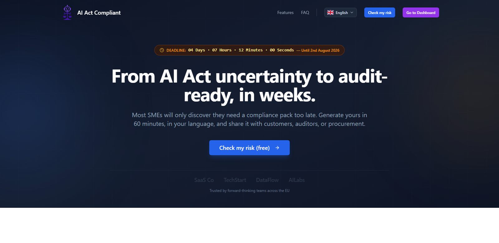 Screenshot of the legalti.me platform